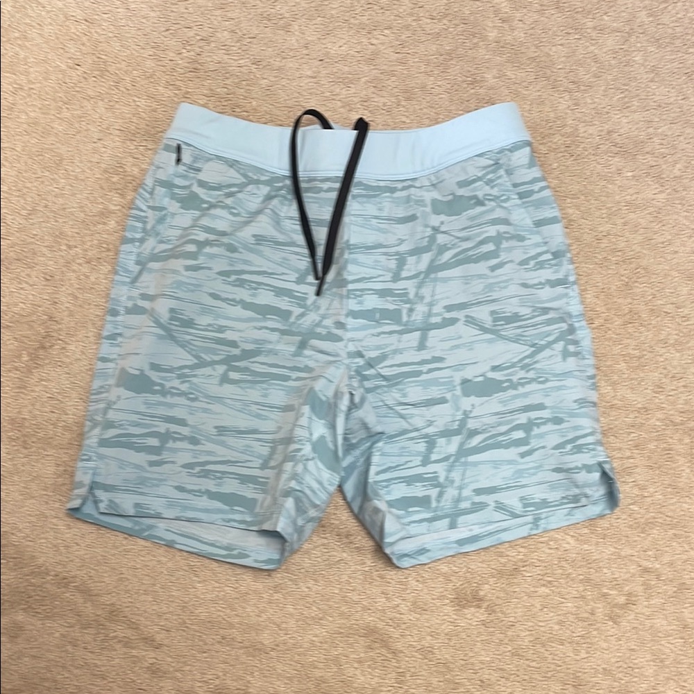 Men's Blue Lined Shorts